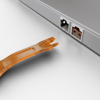 Lindy 40480 Schnittstellenblockierung Schnittstellenblockierung + Schlüssel RJ-45 Orange Acrylnitril-Butadien-Styrol (ABS)_4