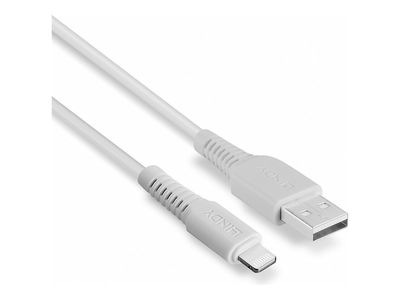Cable Lindy USB an Lightning Kabel weiß 0,5m_3