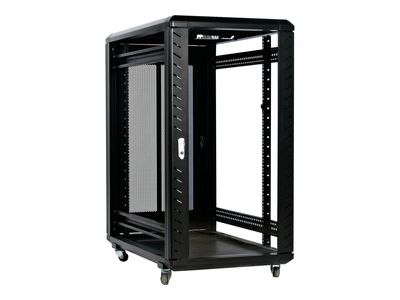 StarTech.com 22U Server Rack Cabinet on Wheels - 36 inch Adjustable Depth - Portable Network Equipment Enclosure (RK2236BKF) rack - 22U_8