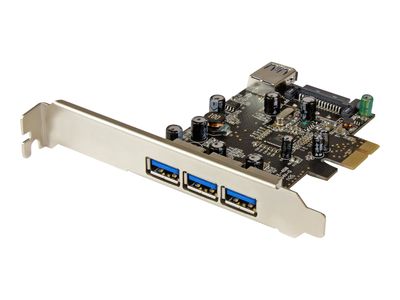 StarTech.com 4 Port PCI Express USB 3.0 Karte - 4-fach PCIe USB 3.0 Schnittstellenkarte - 3 Externe und 1 Interner Anschluss - USB-Adapter - PCIe 2.0 - USB 3.0 x 4_thumb