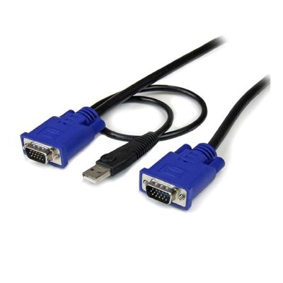 StarTech.com 15 ft 2-in-1 Ultra Thin USB KVM Cable - video / USB cable - 4.57 m_1