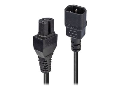 Lindy Hot Condition Type - power extension cable - IEC 60320 C14 to IEC 60320 C15 - 2 m_1