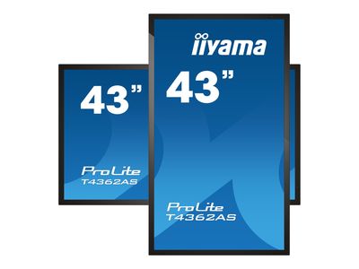 iiyama Interaktives Tochscreen-Display ProLite T4362AS-B1 - 109 cm (43") - 3840 x 2160 4K Ultra HD_5