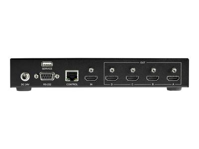 StarTech.com 2x2 HDMI Video Wall Controller, 4K 60Hz Input to 4x 1080p Output, 1 to 4 Port Multi-Screen Processor, RS-232/Ethernet Control - video/audio splitter - 4 ports_3