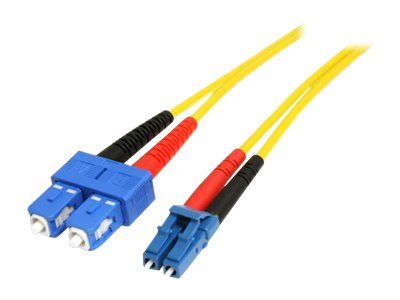 StarTech.com 1m Fiber Optic Cable - Single-Mode Duplex 9/125 - LSZH - LC/SC - OS1 - LC to SC Fiber Patch Cable (SMFIBLCSC1) - Netzwerkkabel - 1 m_thumb