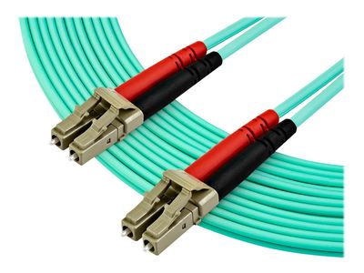 StarTech.com 7 m OM4 LC to LC Multimode Duplex Fiber Optic Patch Cable - Aqua - 50/125 - Fiber Optic Cable - 40/100Gb - LSZH (450FBLCLC7) - Patch-Kabel - 7 m - Aquamarin_thumb