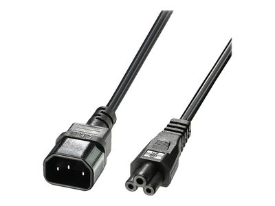 Lindy - power extension cable - IEC 60320 C5 to IEC 60320 C14 - 1 m_1