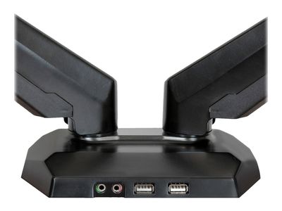 StarTech.com Desk Mount Dual Monitor Arm - Adjustable - Supports Monitors 12" to 30" - Full Motion VESA Mount Double Monitor Arm - Desk Clamp - Black (ARMSLIMDUO) - desk mount (adjustable arm)_6