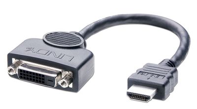 Lindy 41227 Videokabel-Adapter 0,2 m DVI-D HDMI Schwarz_thumb
