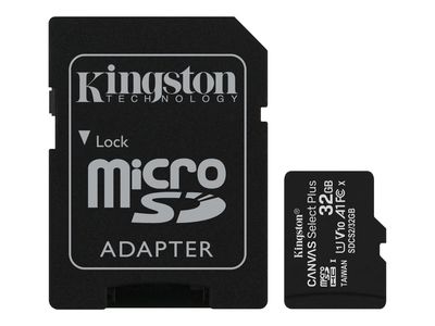 Kingston Flash-Speicherkarte mit Adapter Canvas Select Plus - microSDXC UHS-I - 32 GB_thumb