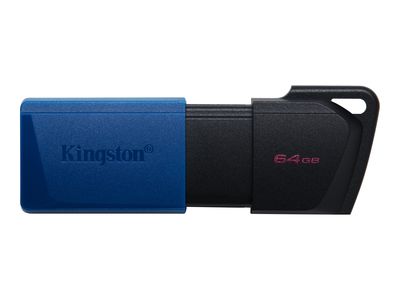 Kingston USB-Stick DataTraveler Exodia M - USB 3.2 Gen 1 (3.1 Gen 1) - 64 GB - Schwarz/Blau_thumb