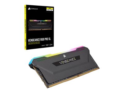CORSAIR Vengeance RGB PRO SL - 16 GB (2 x 8 GB Kit) - DDR4 3200 UDIMM CL18_4