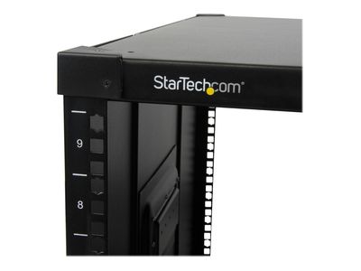StarTech.com Mobiles Server Rack mit Griffen - rollbarer Serverschrank / Netzwerschrank - 9HE - Schrank - 9U_3