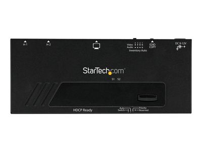 StarTech.com 2 Port HDMI Switch w/ Automatic and Priority Switching - 2 In 1 Out HDMI Selector with Automatic Priority Switching - 1080p (VS221HDQ) - video/audio switch - 2 ports_3