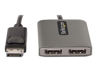 StarTech.com 2-Port DisplayPort MST Hub, Dual 4K 60Hz, DP to 2x DisplayPort Monitor Adapter, DP 1.4 Multi-Monitor Video Adapter w/ 1ft Built-in Cable, USB Powered, Windows Only - Multi Stream Transport Hub (MST14DP122DP) - Hub - 2 Anschlüsse_3