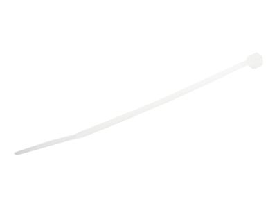 StarTech.com Kabelbinder 100x2 mm - Selbstsichernde Nylon-Kabelbinder mit Gebogener Spitze, Bündeldurchmesser bis zum 22 mm, 8 kg Zugfestigkeit, 94V-2/UL, 1000 Stück - Weiß (CBMZT4NK) - Kabelbinder - TAA-konform_1