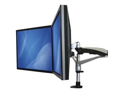 StarTech.com Desk Mount Dual Monitor Arm - Articulating - Supports VESA Monitors 12" to 30" - Adjustable - Grommet / Desk Mount - Premium - Silver (ARMDUAL30) - mounting kit (full-motion)_7