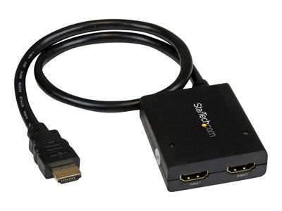 StarTech.com HDMI Cable Splitter - 2 Port - 4K 30Hz - Powered - HDMI Audio / Video Splitter - 1 in 2 Out - HDMI 1.4 - video/audio splitter - 2 ports_thumb