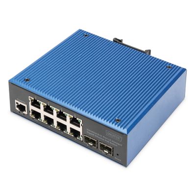 Switch Digitus Gigabit Ethernet PoE Industrial 8+2_thumb