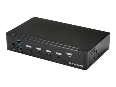 StarTech.com 4 Port HDMI KVM - HDMI KVM Switch - 1080p - USB 3.0 & Audio Support - KVM Video Switch (SV431HDU3A2) - KVM / USB switch - 4 ports - rack-mountable_thumb