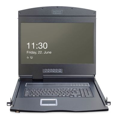 KVM Konsole 19" Digitus 1-Port VGA TR black_2