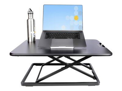 StarTech.com Standing Desk Converter for Laptop, Supports up to 8kg (17.6lb), Height Adjustable Laptop Riser w/ Slim Design, Table Top Sit Stand Desk Converter for Home Office - Rising Stand Up Desk Platform (LAPTOP-SIT-STAND) - standing desk converter -_7