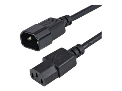 StarTech.com 1m Standard Computer Power Cord Extension C14 to C13 - power extension cable - 1 m_1