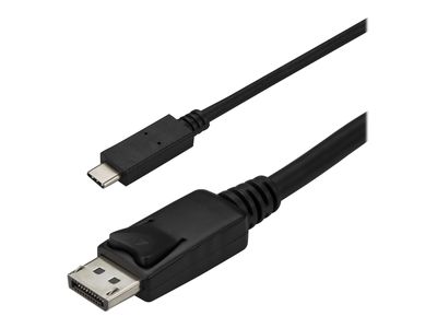 StarTech.com 3ft/1m USB C to DisplayPort 1.2 Cable 4K 60Hz - USB Type-C to DP Video Adapter Monitor Cable HBR2 - TB3 Compatible - Black - external video adapter - STM32F072CBU6 - black_4