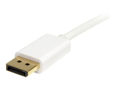 StarTech.com 3m 10 ft White Mini DisplayPort to DisplayPort 1.2 Adapter Cable M/M - DisplayPort 4k with HBR2 support - Mini DP to DP Cable (MDP2DPMM3MW) - DisplayPort cable - 3 m_3