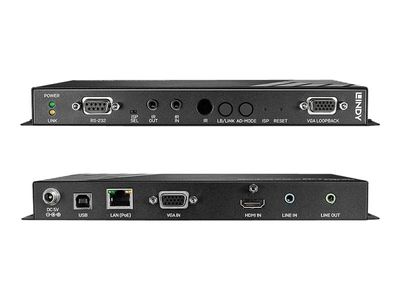 LINDY 4K HDMI & USB Over IP Extender - Transmitter - video/audio/infrared/USB/serial extender - GigE, RS-232, USB 2.0, HDMI, VGA_3