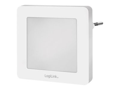 LogiLink - Nachtlicht - LED - 0.36 W - Warmweiß - 2700 K - Quadrat - weiß_thumb