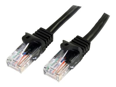 StarTech.com 3m Black Cat5e / Cat 5 Snagless Patch Cable - patch cable - 3 m - black_1