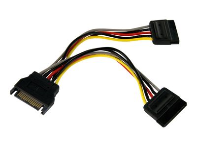 StarTech.com 6in SATA Power Y Splitter Cable Adapter - M/F - Power splitter - SATA power (M) to SATA power (F) - 6 in - PYO2SATA - power splitter - SATA power to SATA power - 15.2 cm_thumb