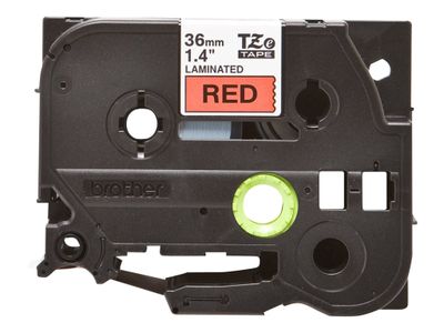 Brother laminated tape TZe-461 - Black on red_2