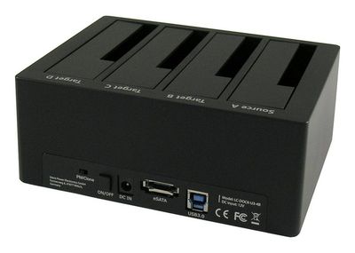 LC-Power LC-DOCK-U3-4B Speicherlaufwerk-Docking-Station USB 3.2 Gen 1 (3.1 Gen 1) Type-A Schwarz_2