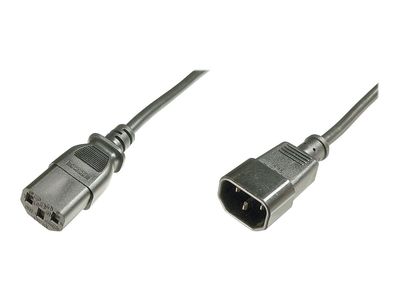 DIGITUS Netzkabelverlängerung - IEC C14 Stecker/IEC C13 Buchse - 1.2 m_thumb