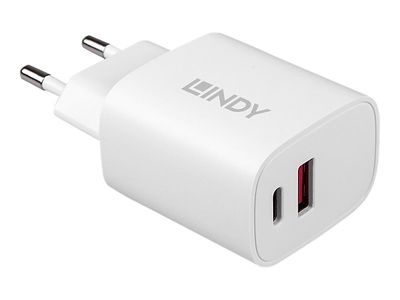 Lindy power adapter USB type A & C - 20 Watt_thumb