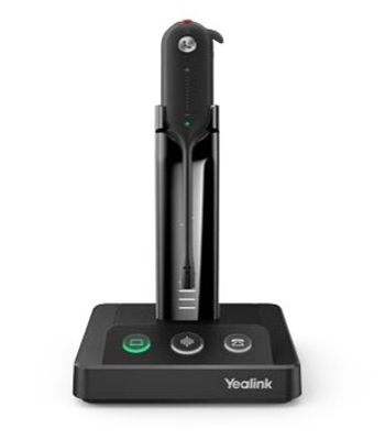 Yealink WH63 Portable UC Kopfhörer Kabellos Ohrbügel, Kopfband, Nackenband Büro/Callcenter Ladestation Schwarz_3