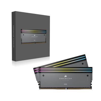 CORSAIR RAM Dominator Titanium RGB - 32 GB (2 x 16 GB Kit) - DDR5 6000 DIMM CL30_6