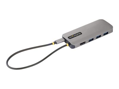 StarTech.com USB C Multiport Adapter, 4K 60Hz HDMI Anschluss, 5Gbit/s USB-A Hub, USB C auf HDMI,  100W PD, GbE, SD/MicroSD, 30cm Kabel, Reiseadapter, Thunderbolt 3 Dockingstation (115B-USBC-MULTIPORT) - Dockingstation - USB-C / Thunderbolt 3 / Thunderbolt_5