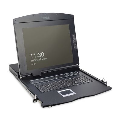 KVM Konsole 17" Digitus 8-Port VGA CH black_thumb