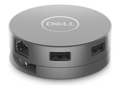 Dell 6-in-1 Multiport Adapter DA305 - docking station - USB-C - HDMI, DP, USB-C - 1GbE_1