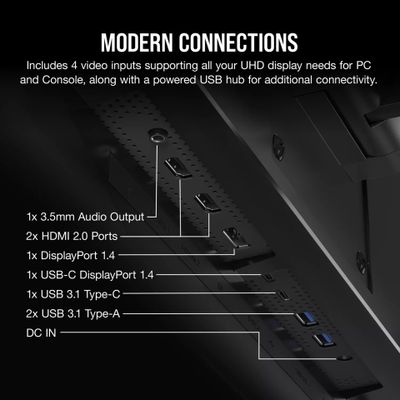 CORSAIR UHD-Display Xeneon 32UHD144-A - 81.3 cm (32") - 3840 x 2160 4K UHD_7