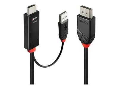 Lindy adapter cable 41500 - HDMI + USB-A / DisplayPort - 3 m_2
