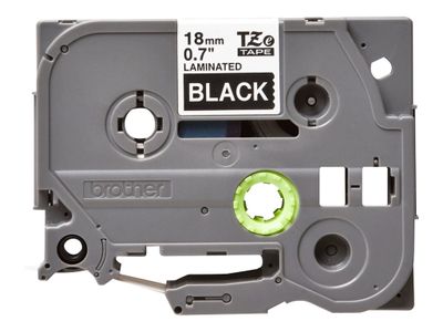 Brother laminated tape TZe-345 - White on black_2
