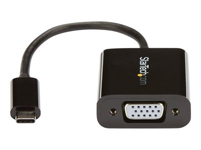 StarTech.com USB-C to VGA Adapter - Black - 1080p - Video Converter For Your MacBook Pro - USB C to VGA Display Dongle (CDP2VGA) - external video adapter - black_2