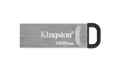 Kingston USB-Stick DataTraveler Kyson - USB 3.1 Gen 1/USB 3.2 - 128 GB - Silber/Schwarz_thumb