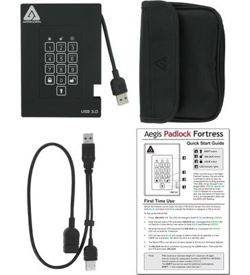Apricorn Hard Drive - 1 TB - USB 3.0 - Black_4