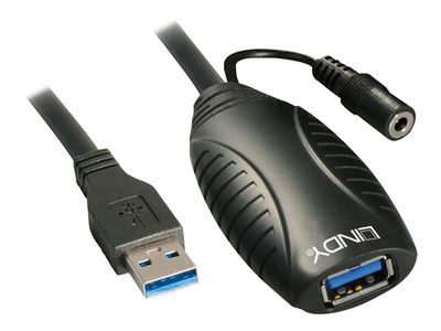 Cable Lindy USB 3.0 Extension 10m Black_3