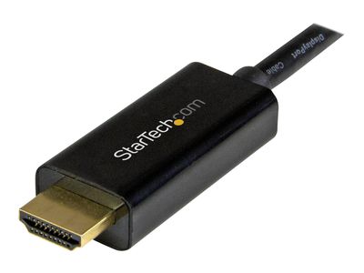 StarTech.com Mini DisplayPort to HDMI converter cable - 3 ft (1m) - mDP to HDMI adapter with built-in cable - (M / M) Ultra HD 4K (MDP2HDMM1MB) - video cable - DisplayPort / HDMI - 1 m_2